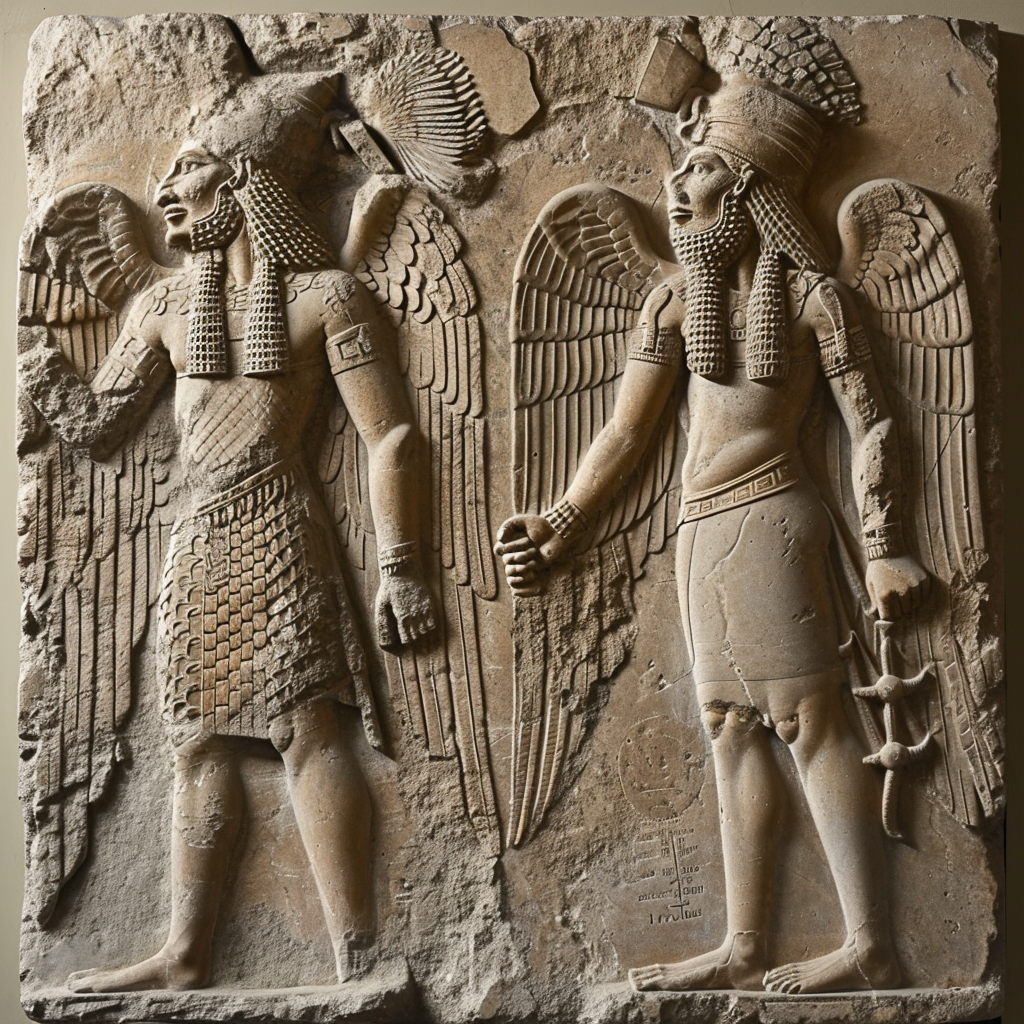 Ancient Babylonian gods in cosmogony