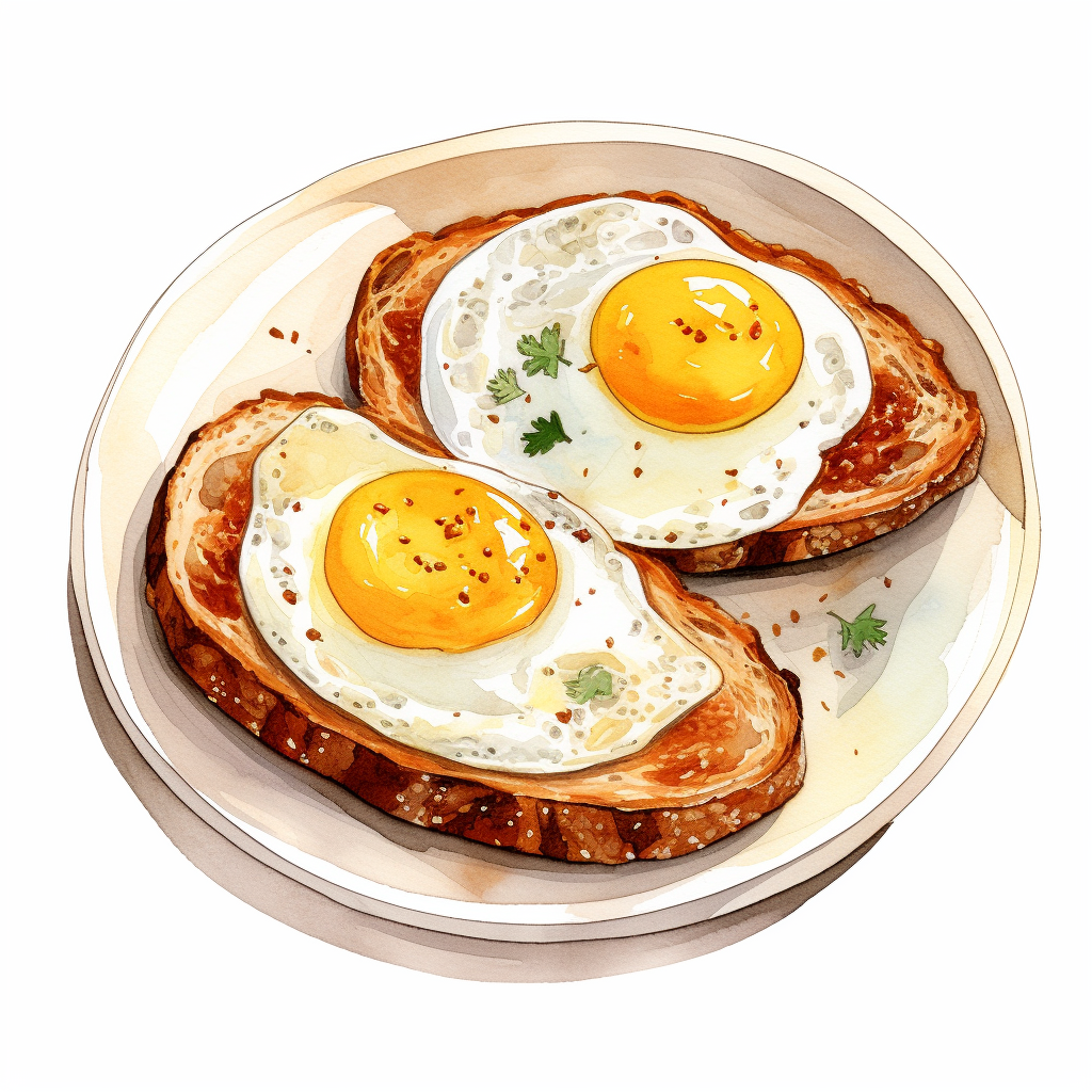 Bacon Egg Toast Dish Restaurant Menu