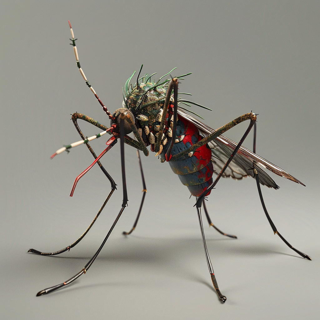 3D Dengue Mosquito Graphic