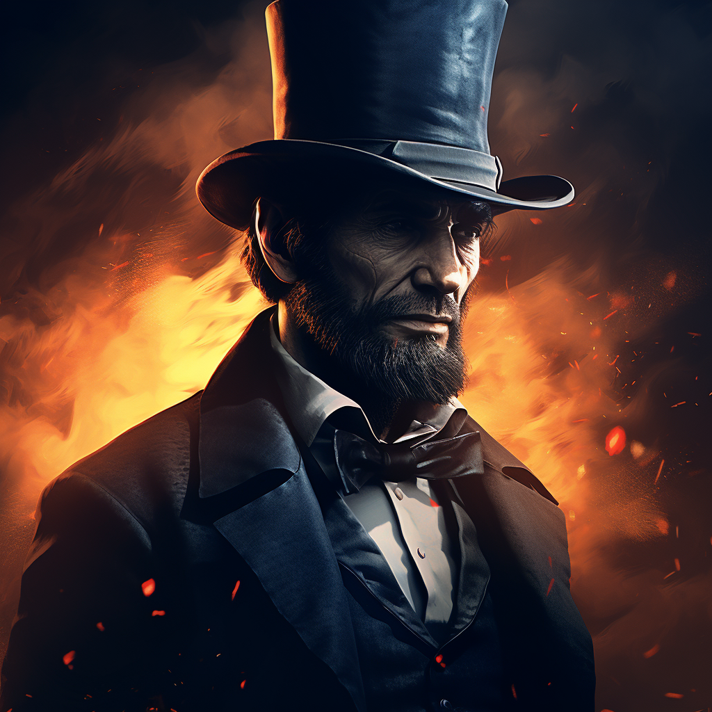 Badass Abraham Lincoln themed wallpaper