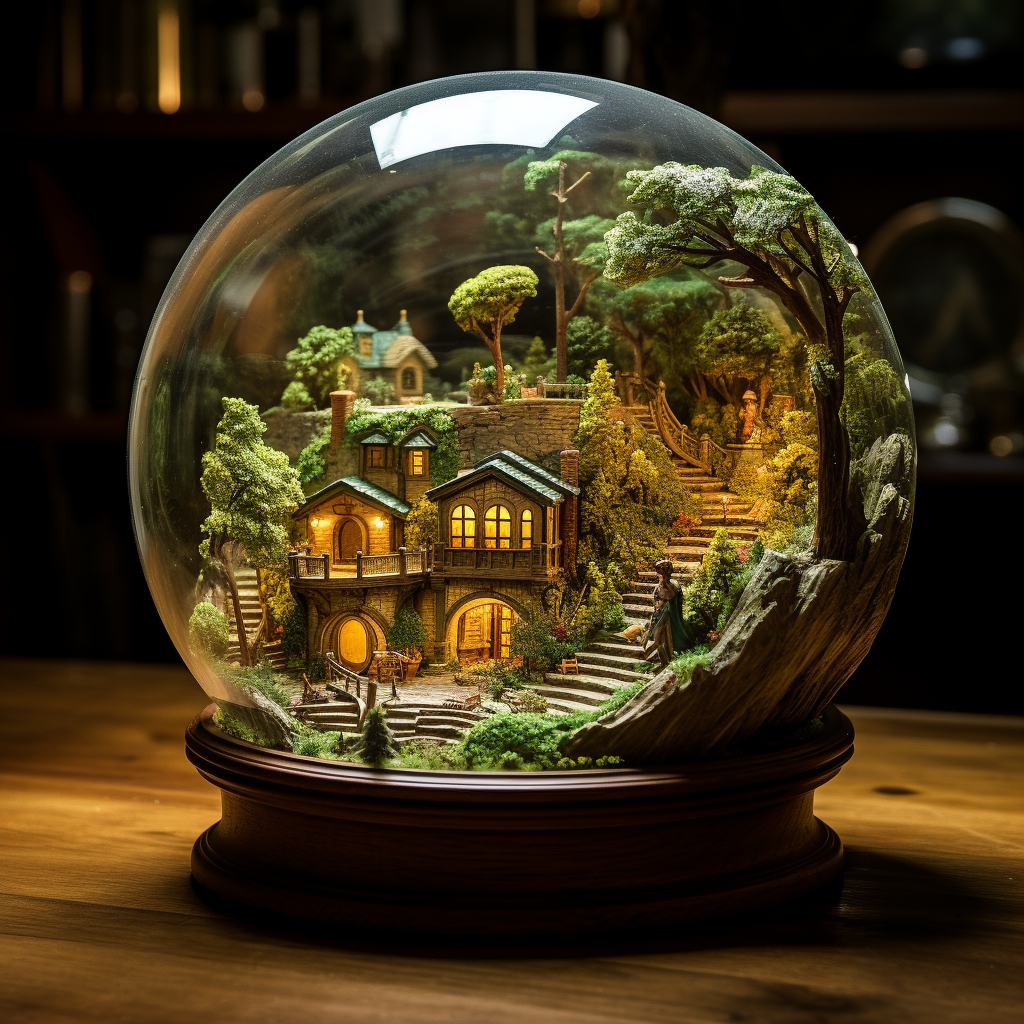 Bag End Shire Diorama in Jar