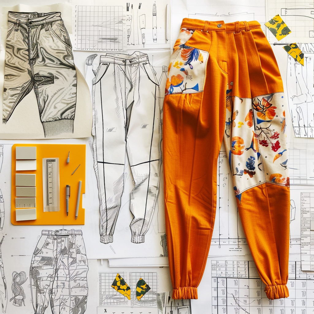 Baggy pants pattern design