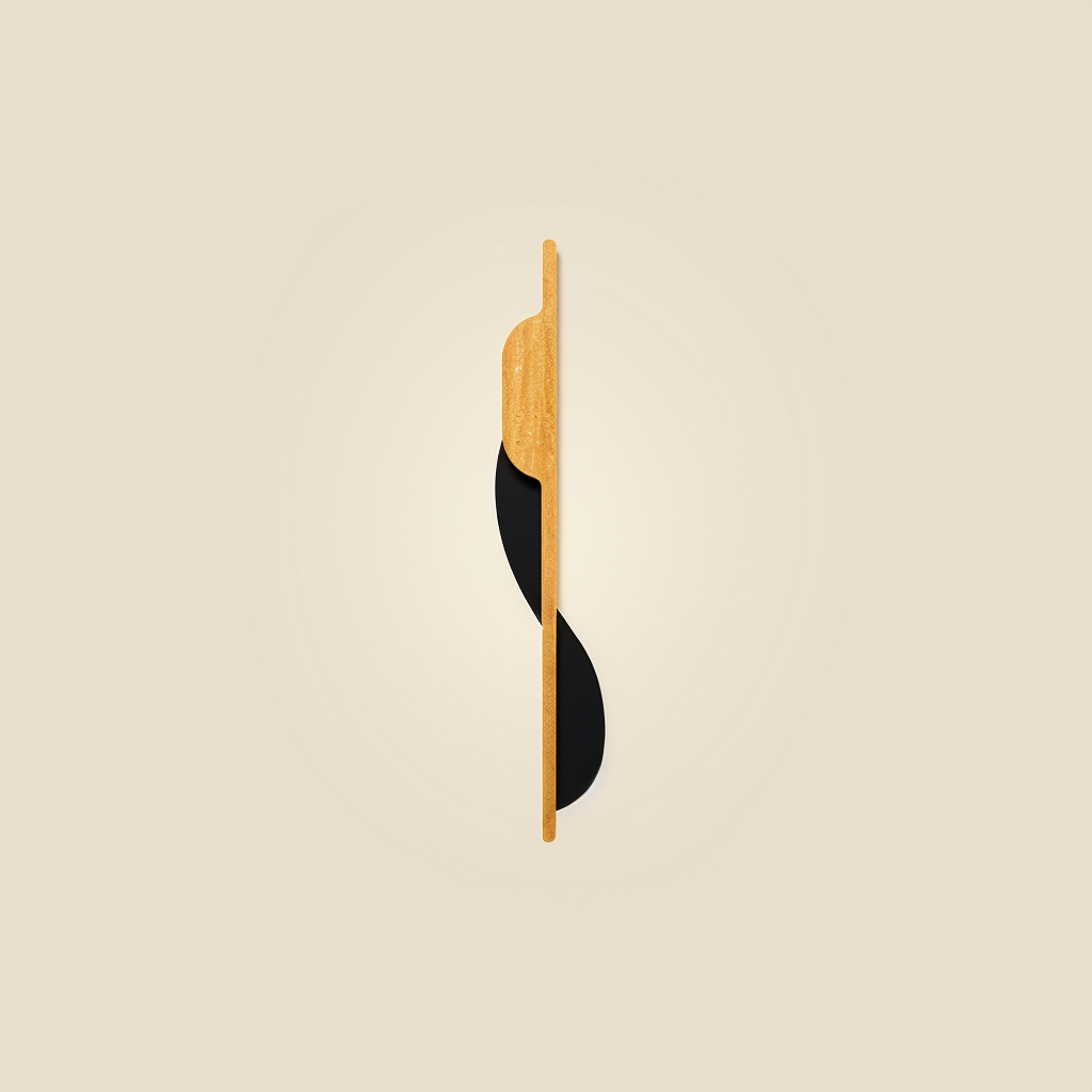 Minimalist baguette shop logo