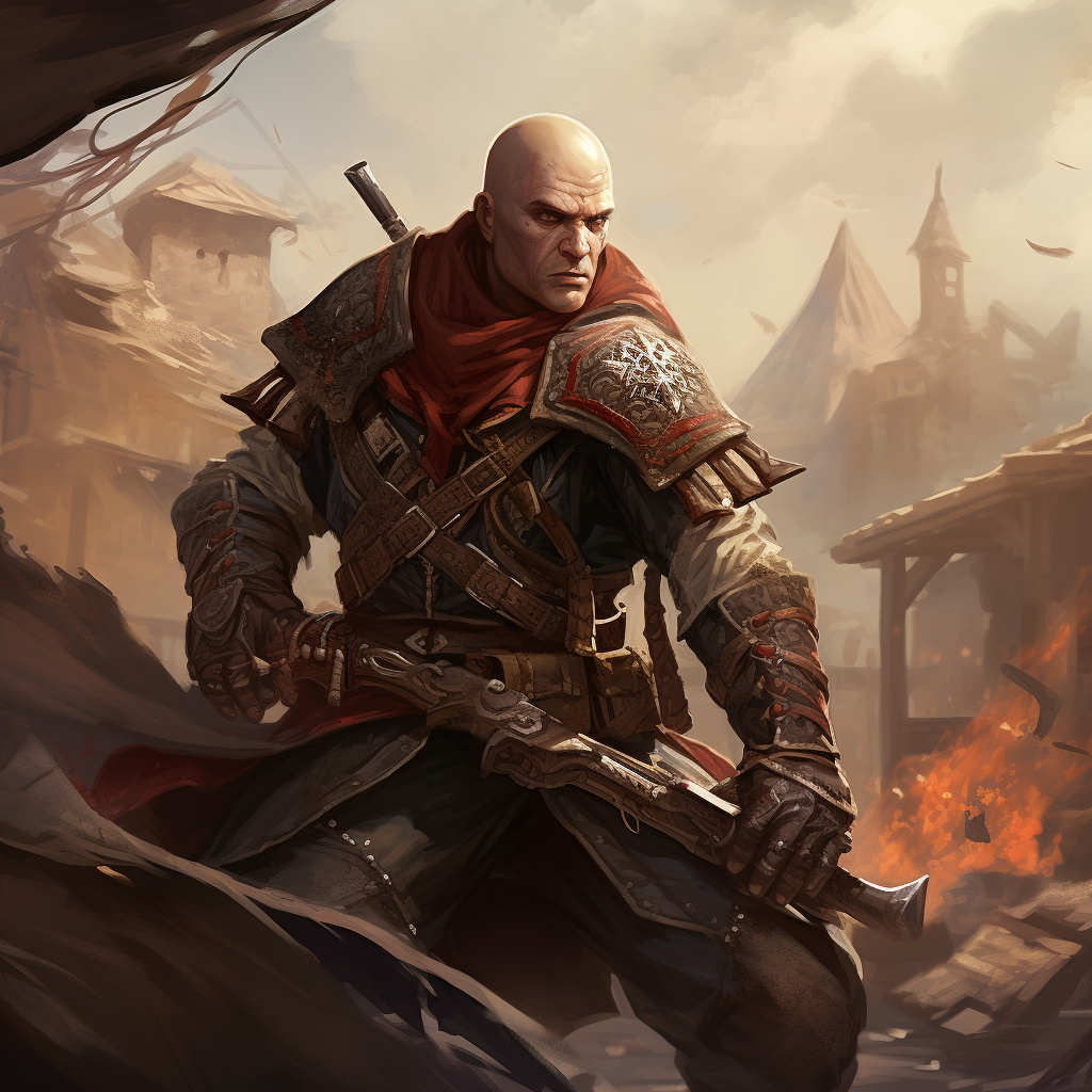 Bald Shady Ranger with Heavy Crossbow