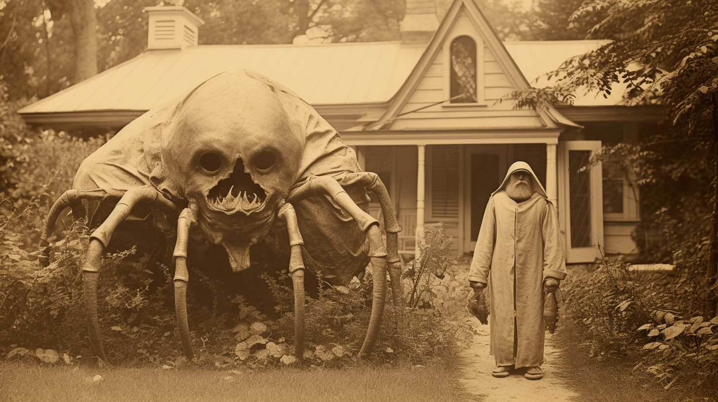 Victorian era banana-faced hermit bungalow dweller photo