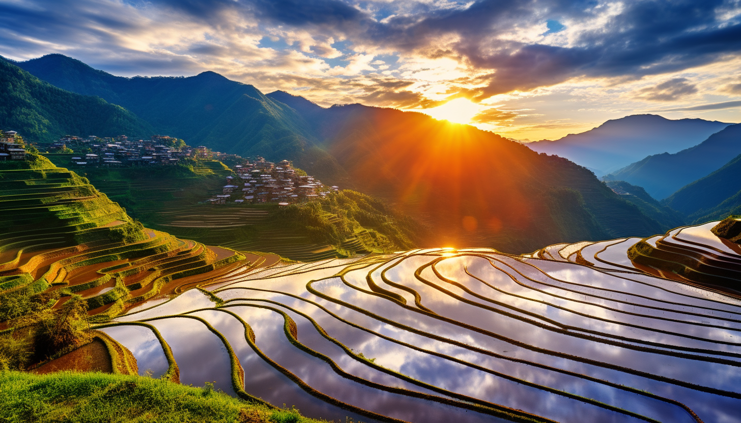 Stunning Banaue Rice Terraces Art