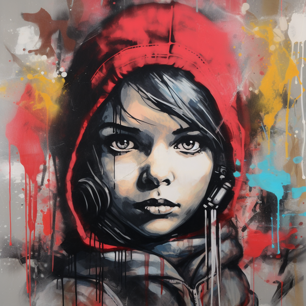 Banksy graffiti portrait