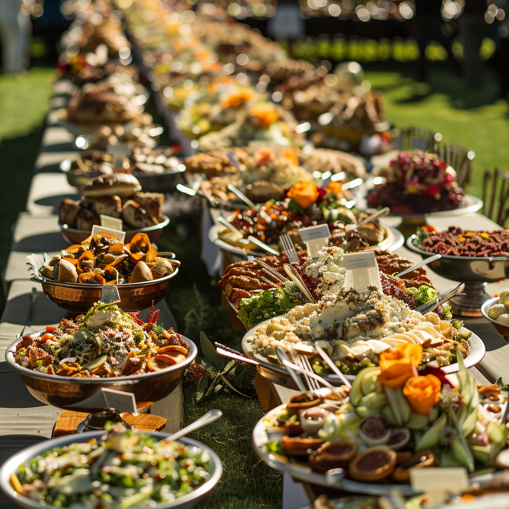 Banquet football field 100 people