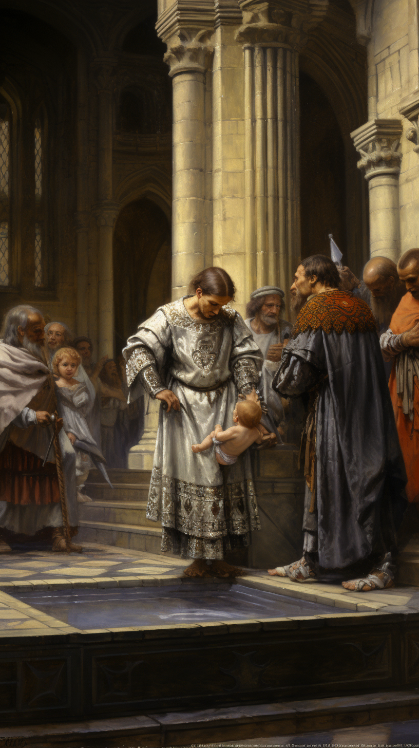 Baptism of Clovis in Reims Cathedral