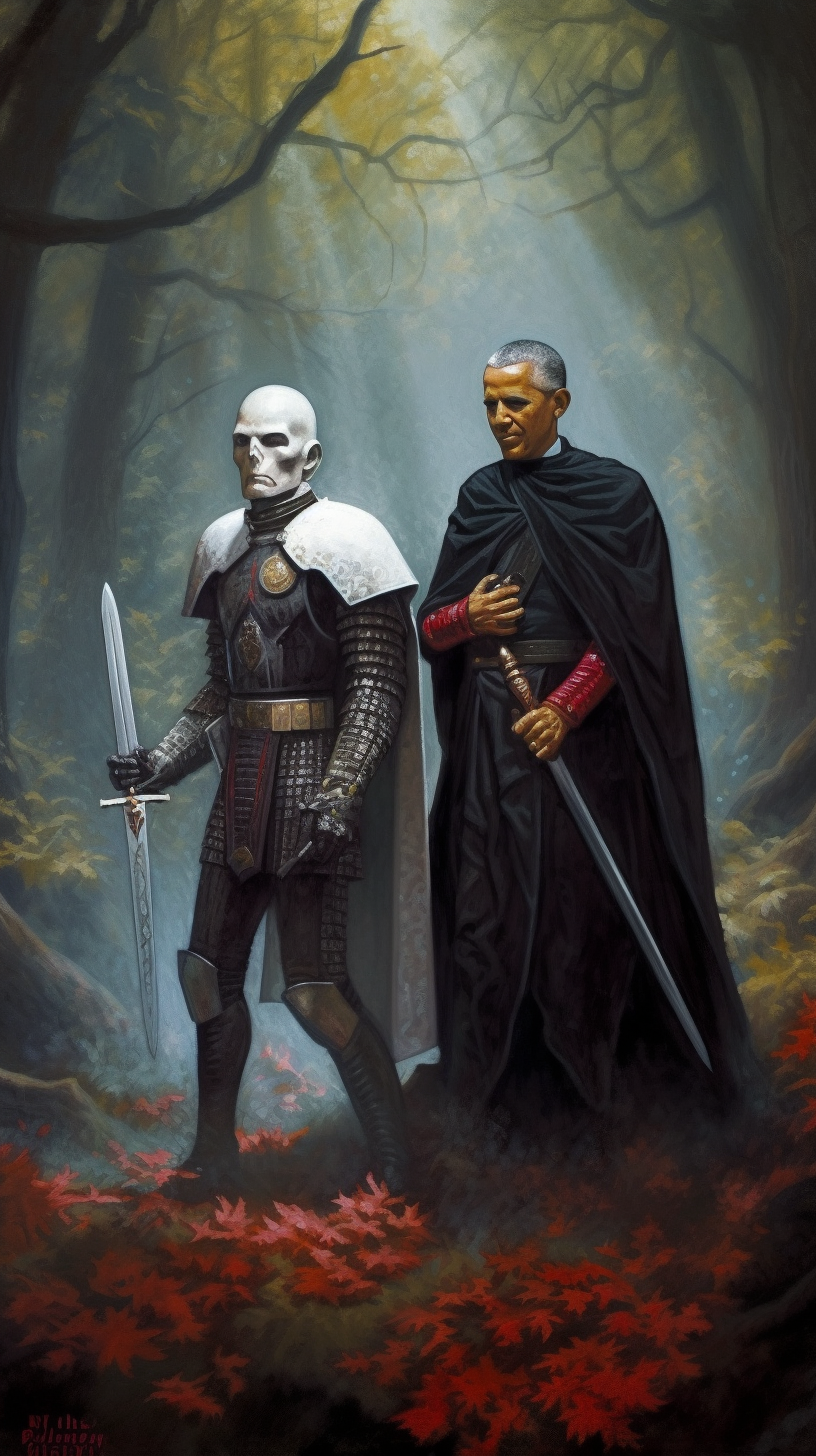 Barack Obama and Joe Biden ready to fight vampires