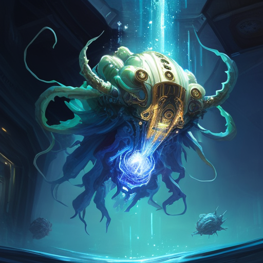 Barathu creature in space corridor