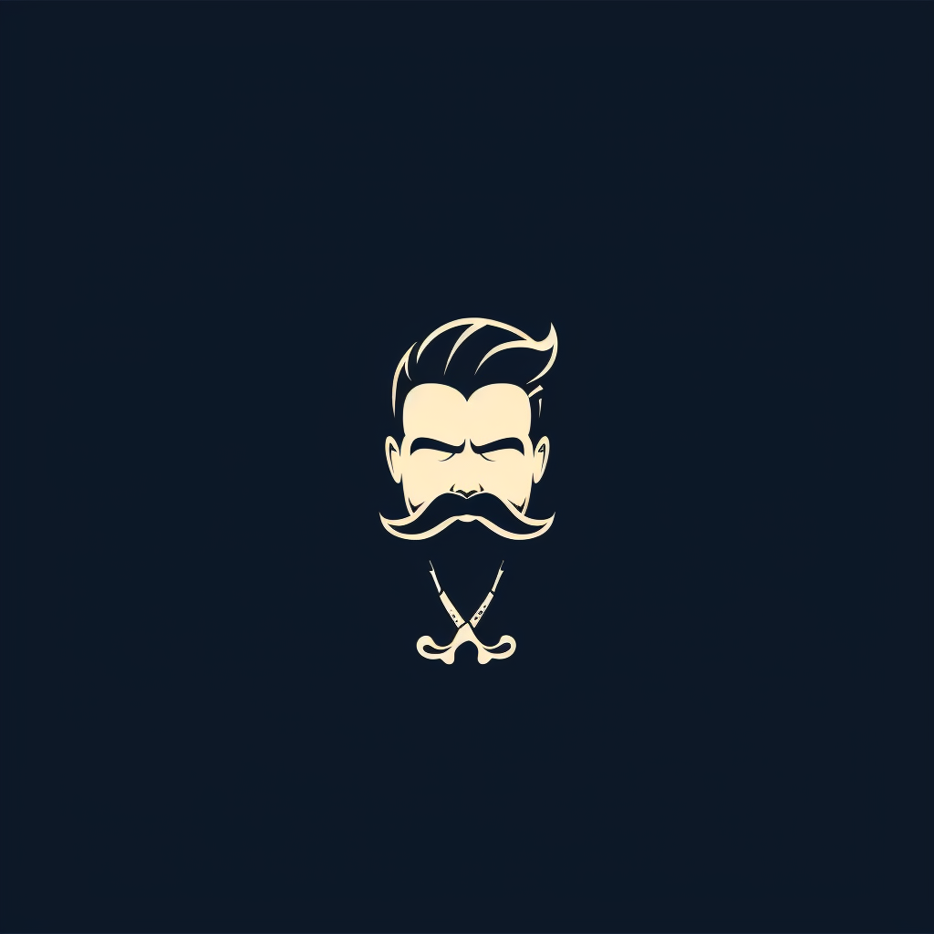 Minimal Elegant Barbershop Logo Design