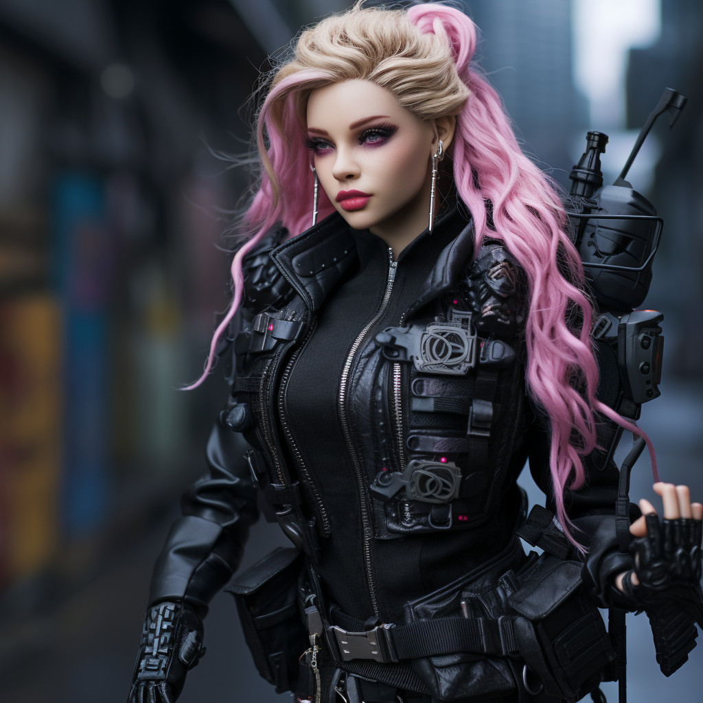 Barbie doll package tactical cyberpunk edition