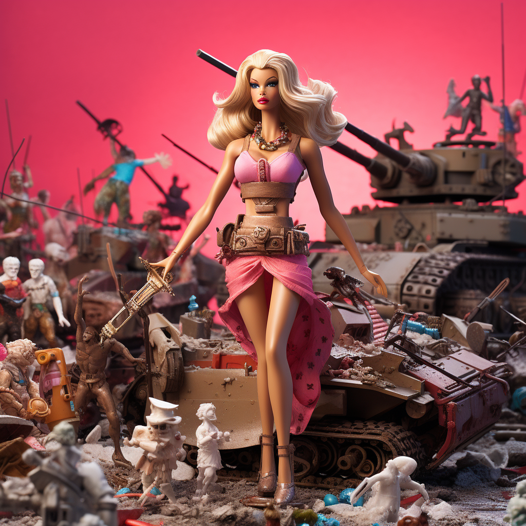 Barbie War in Action  ?