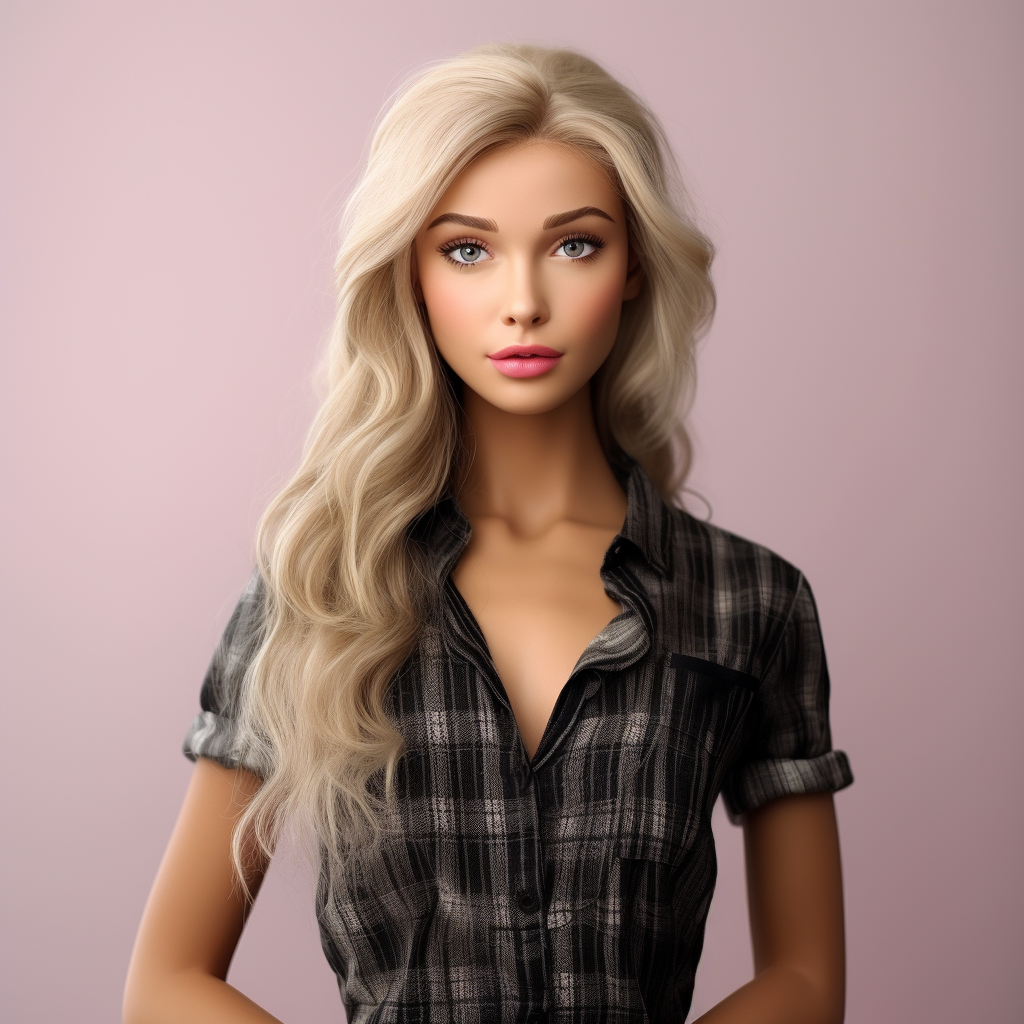 Barbie doll with realistic dimensions