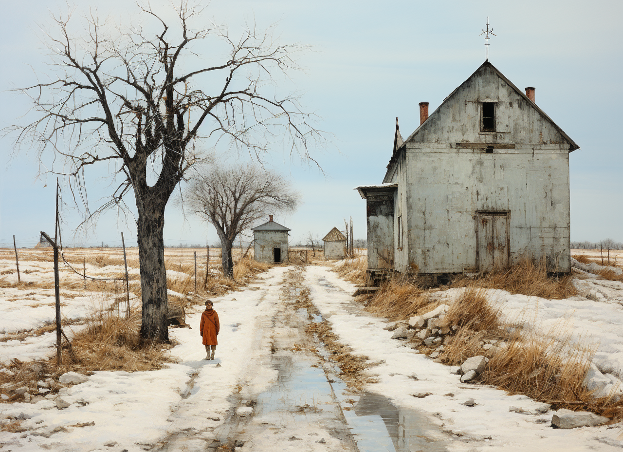 Andrew Wyeth Barns Houses Sheds Figures Painting