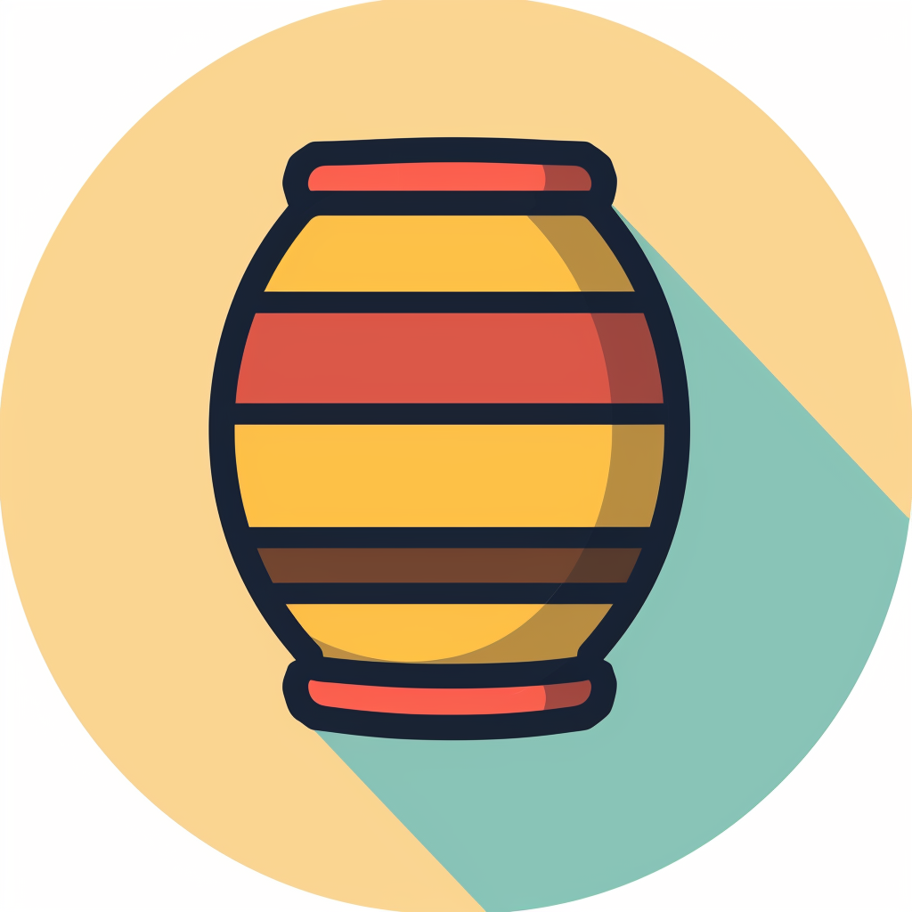 Barrel icon image flat style