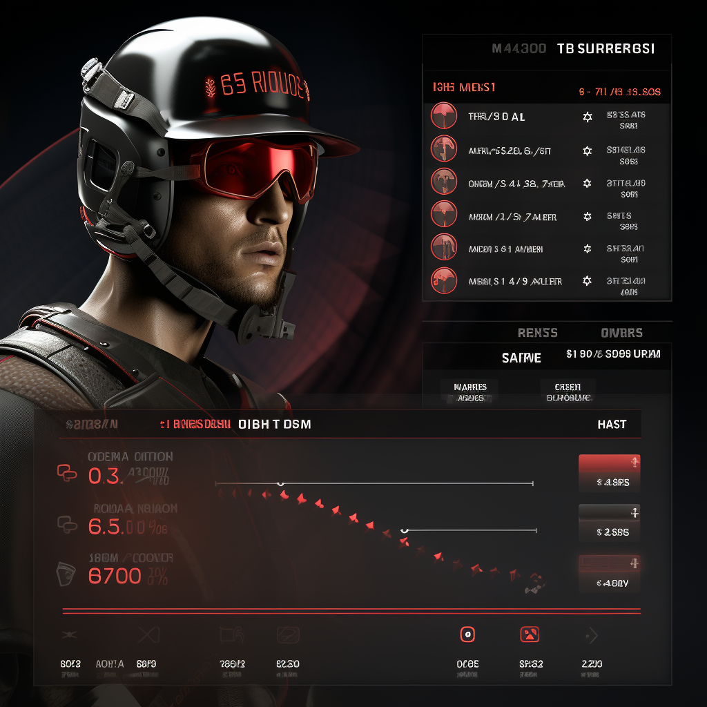 Baseball video game ratings screen