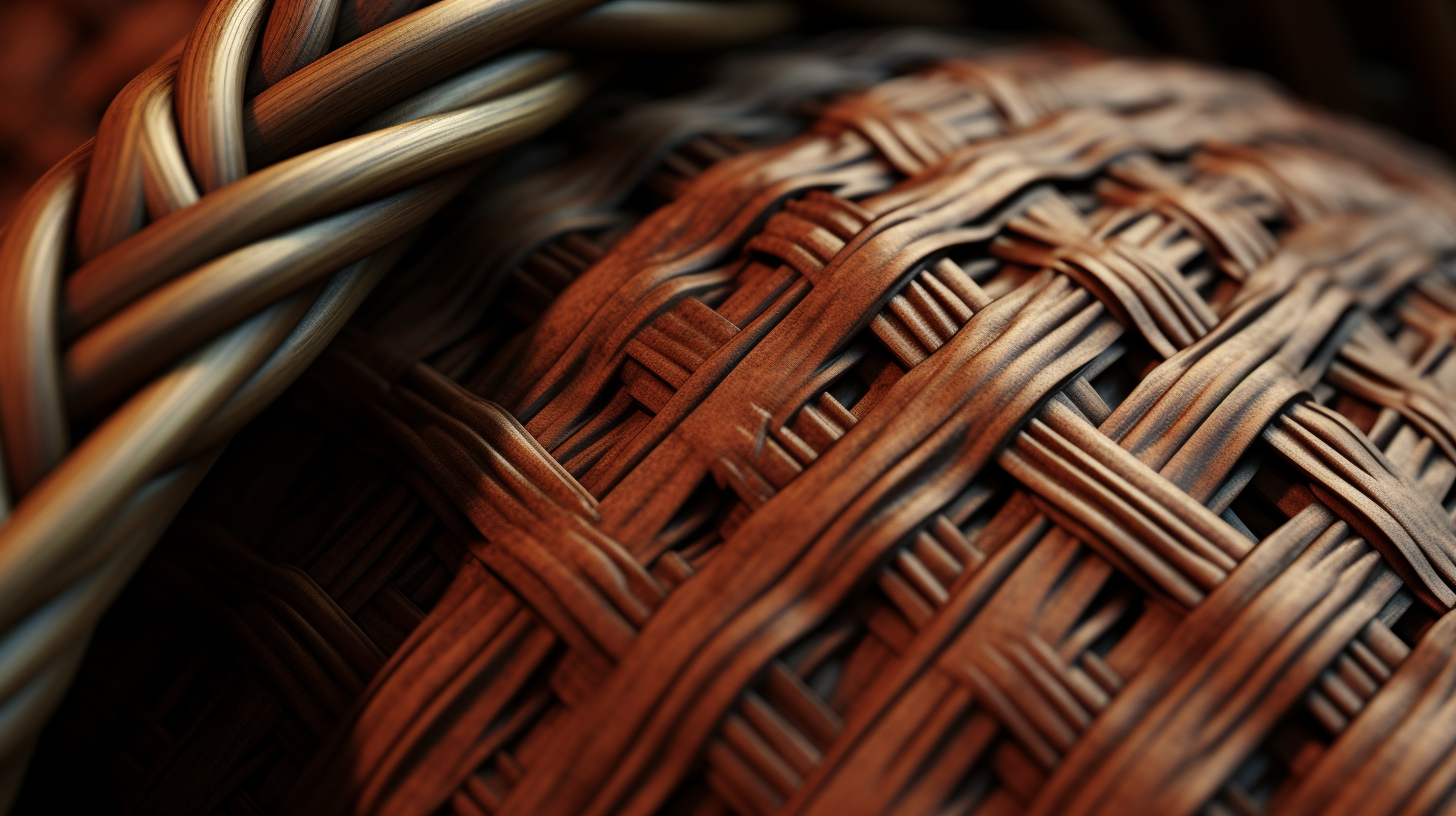 Intricate Basket Weaving Surface Design