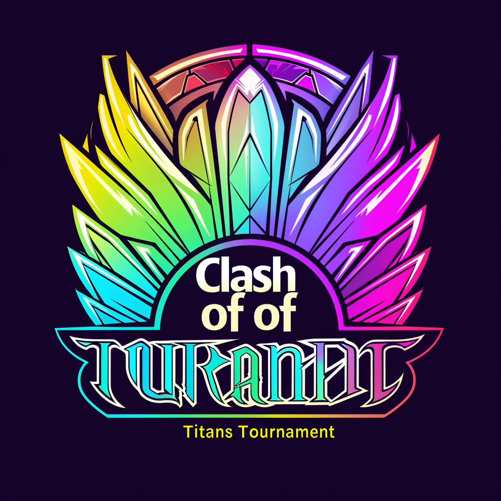 Basketball competition logo Clash Titans v6