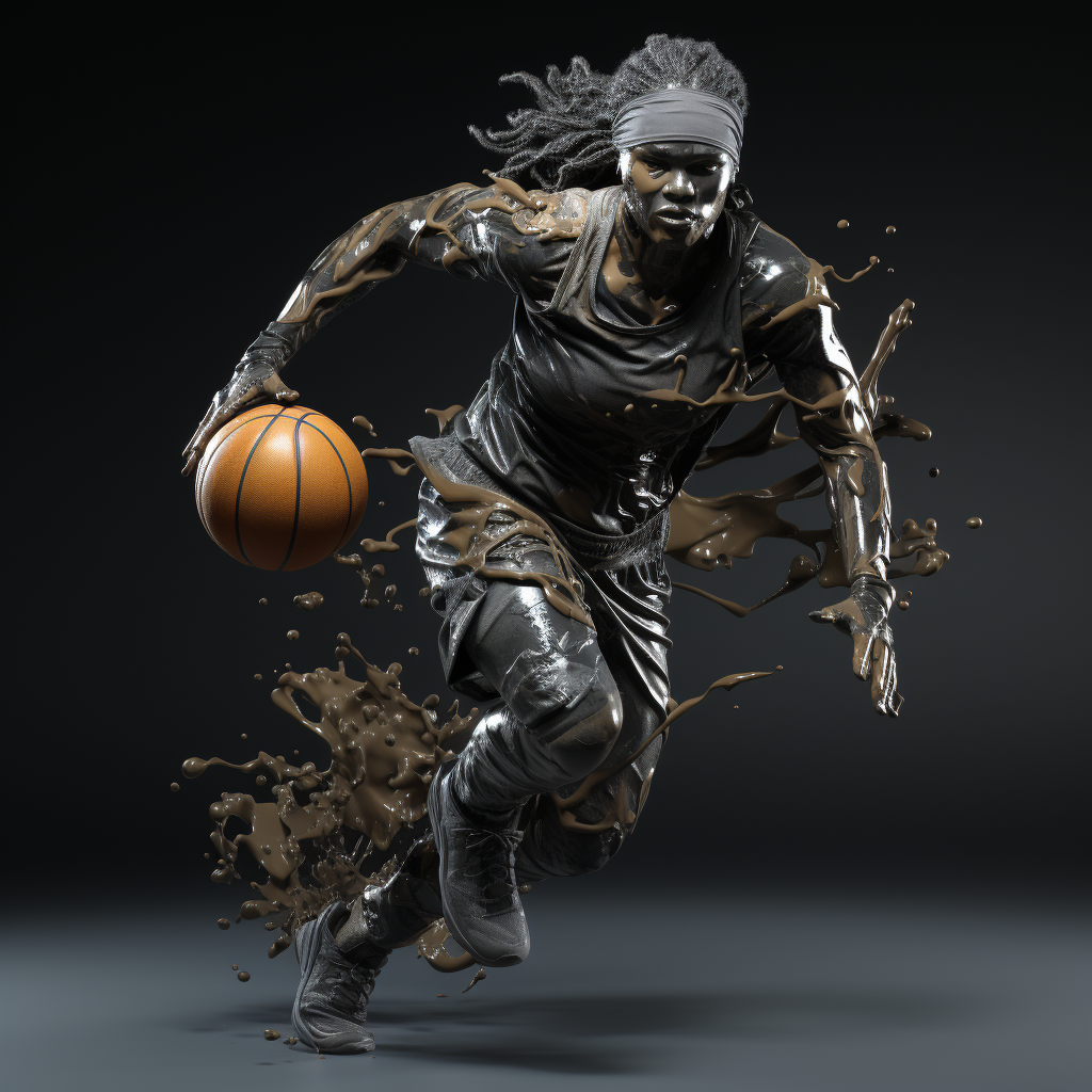 3D model of basketball player