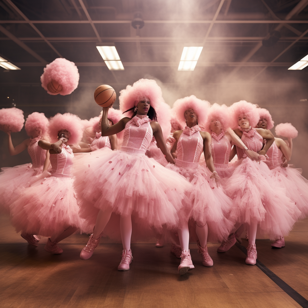 Basketball Players in Tutus