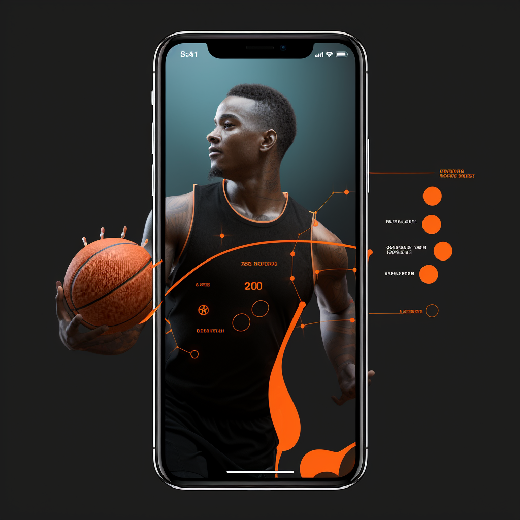 basketball player profile mobile app