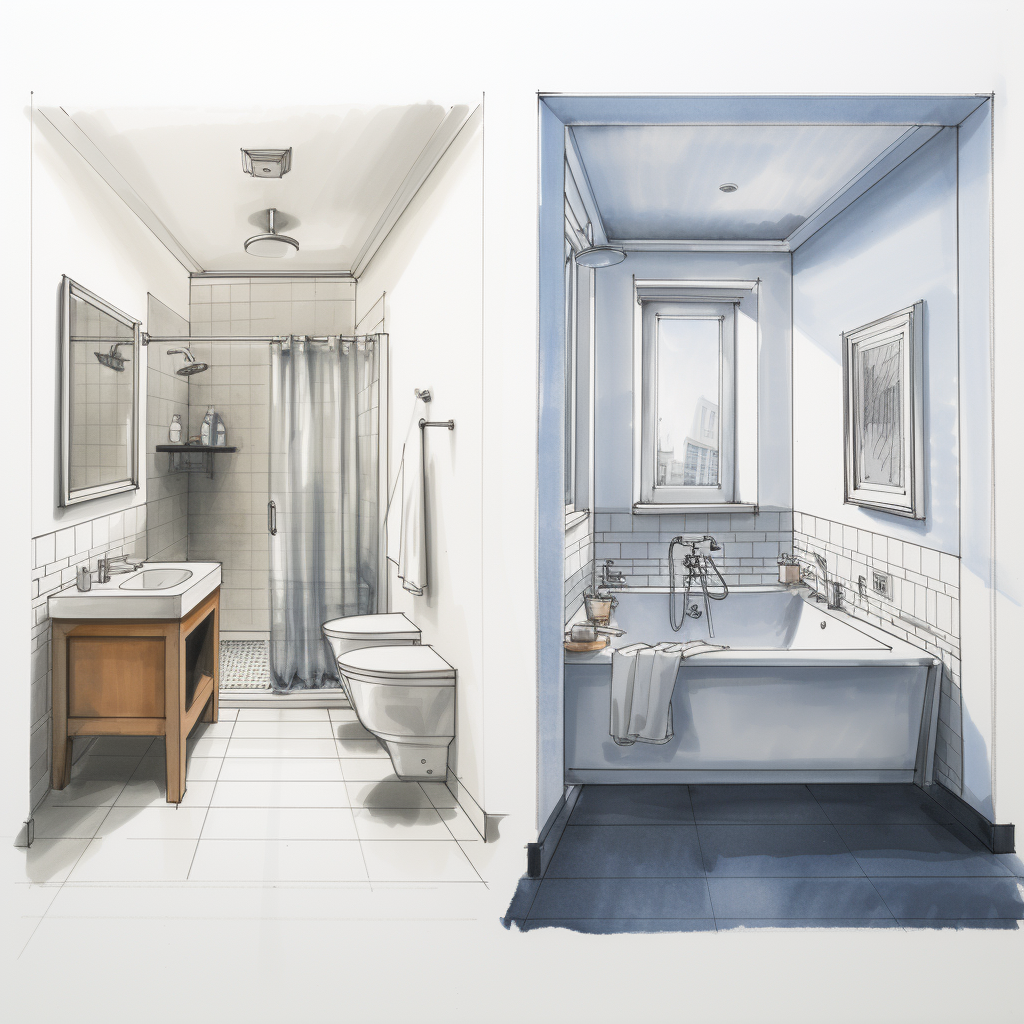 Bathroom Renovation Transition Image