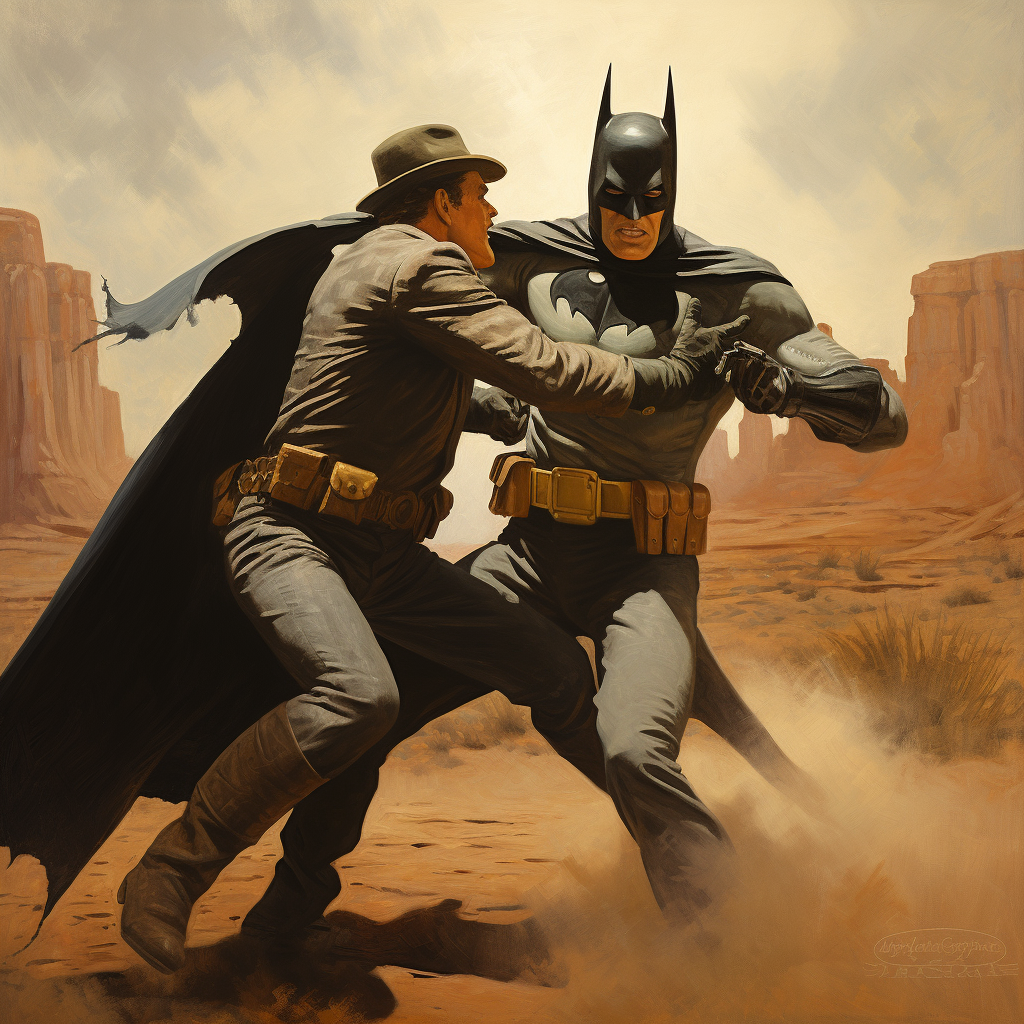 Intense battle between Batman and John Wayne Gacey