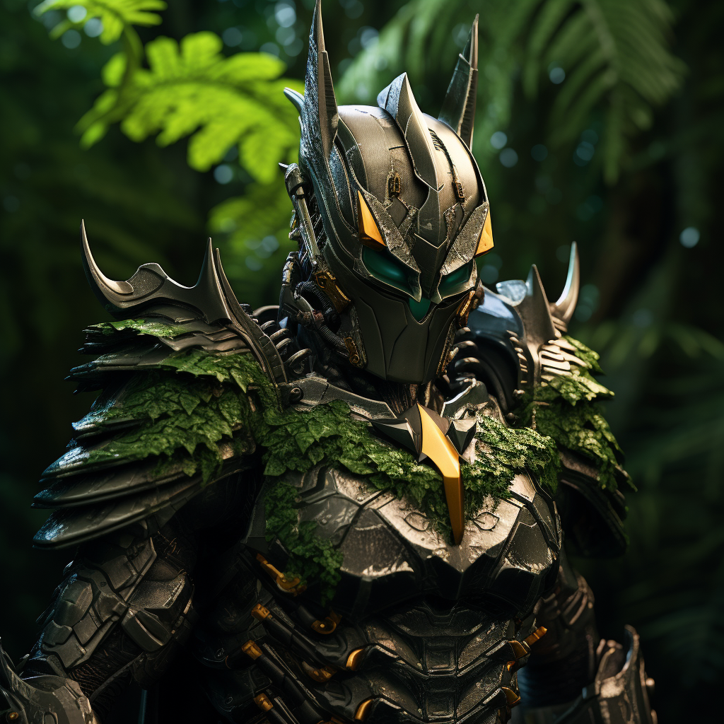 Batman in rainforest armor