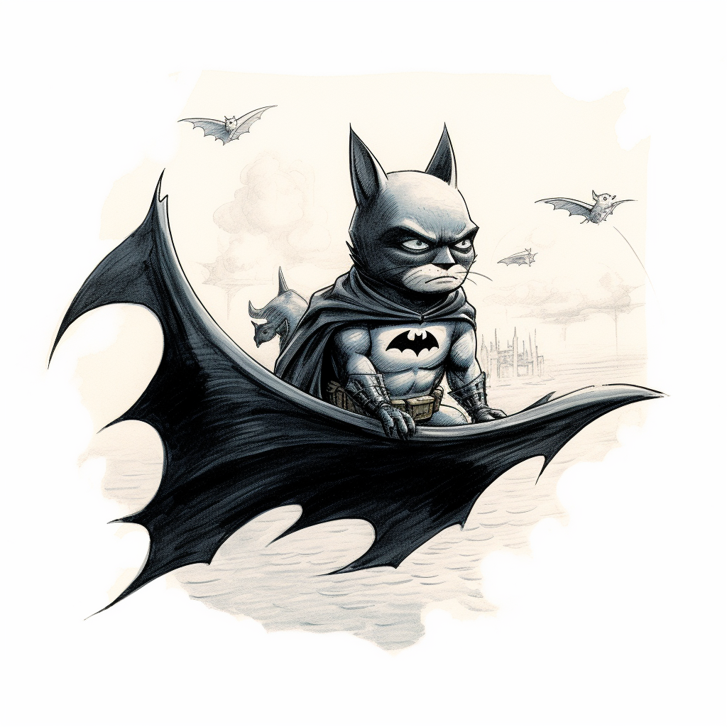 Imaginative Batman Illustration