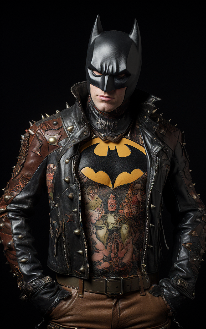 The Batman Gucci Psychobilly Fashion - Full Body View