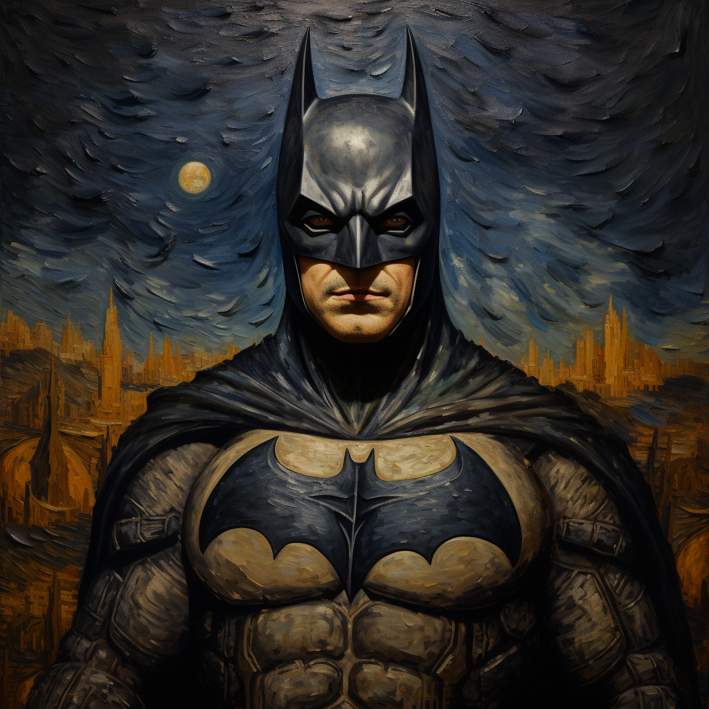 Batman in Mona Lisa Style