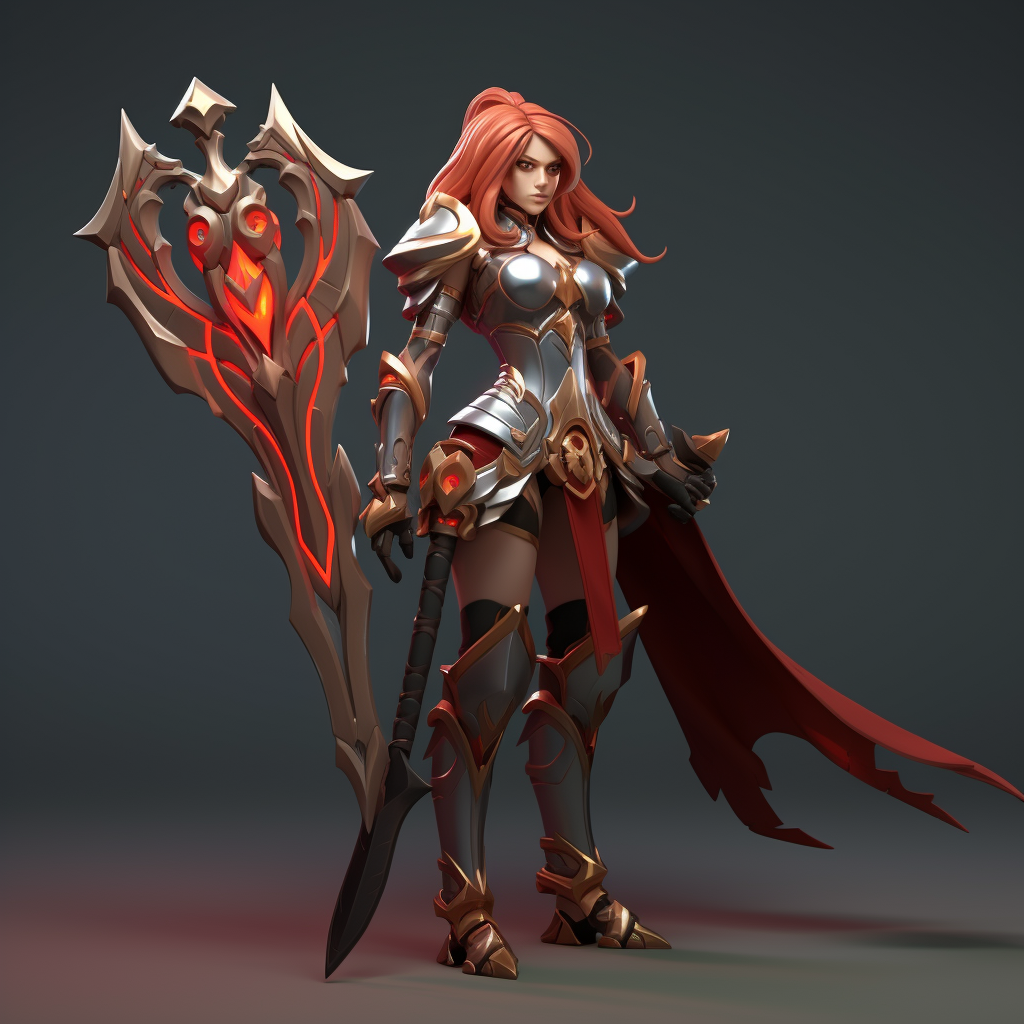 Slavic themed dark fantasy armors in Battlerite game