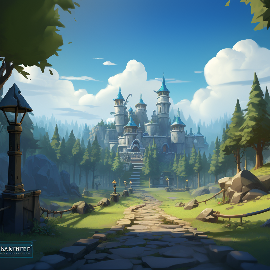 Battlerite Game Landscape in Ancient Kiev Slavic Theme