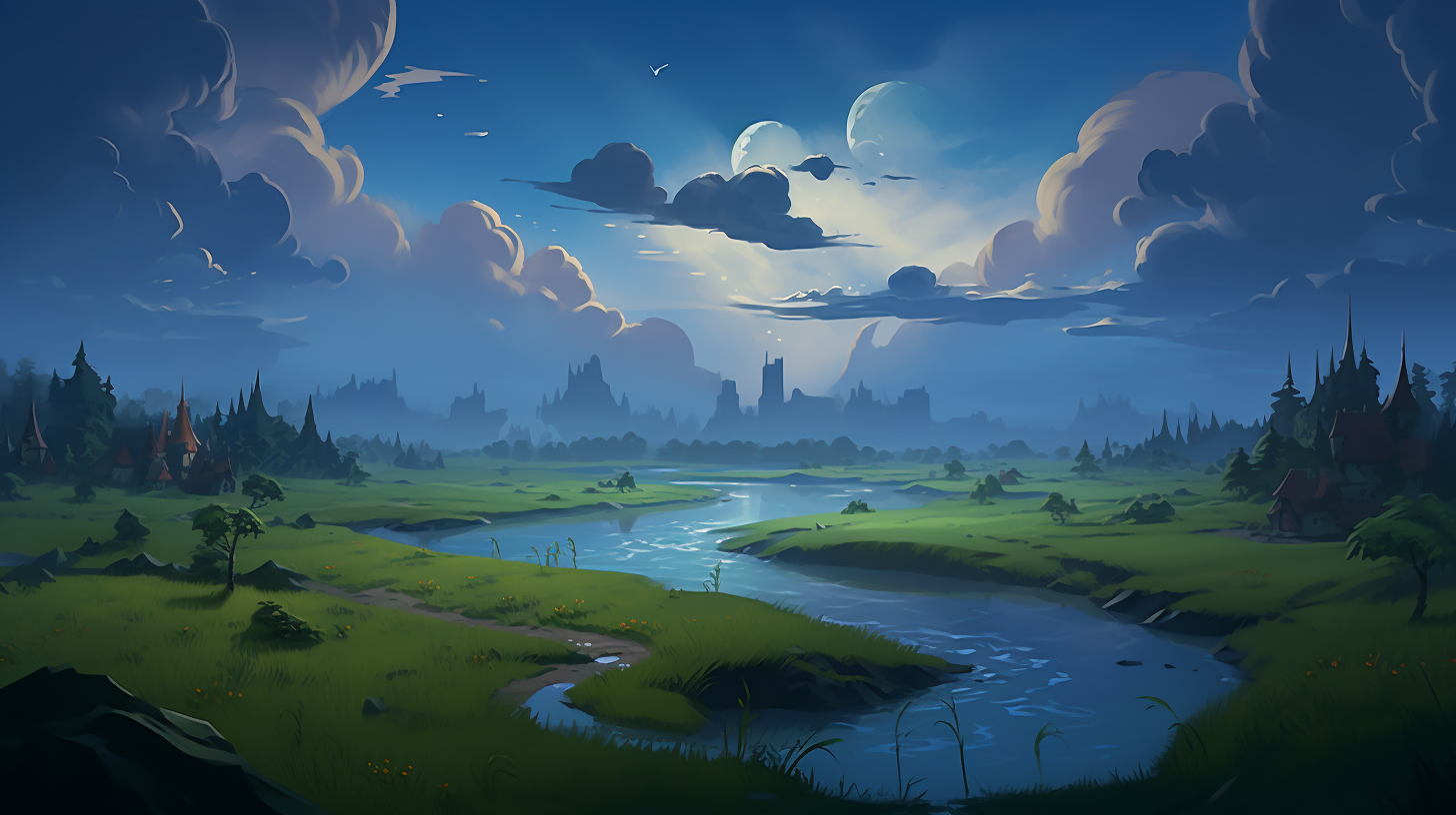 Battlerite game swamp slavic fantasy landscape