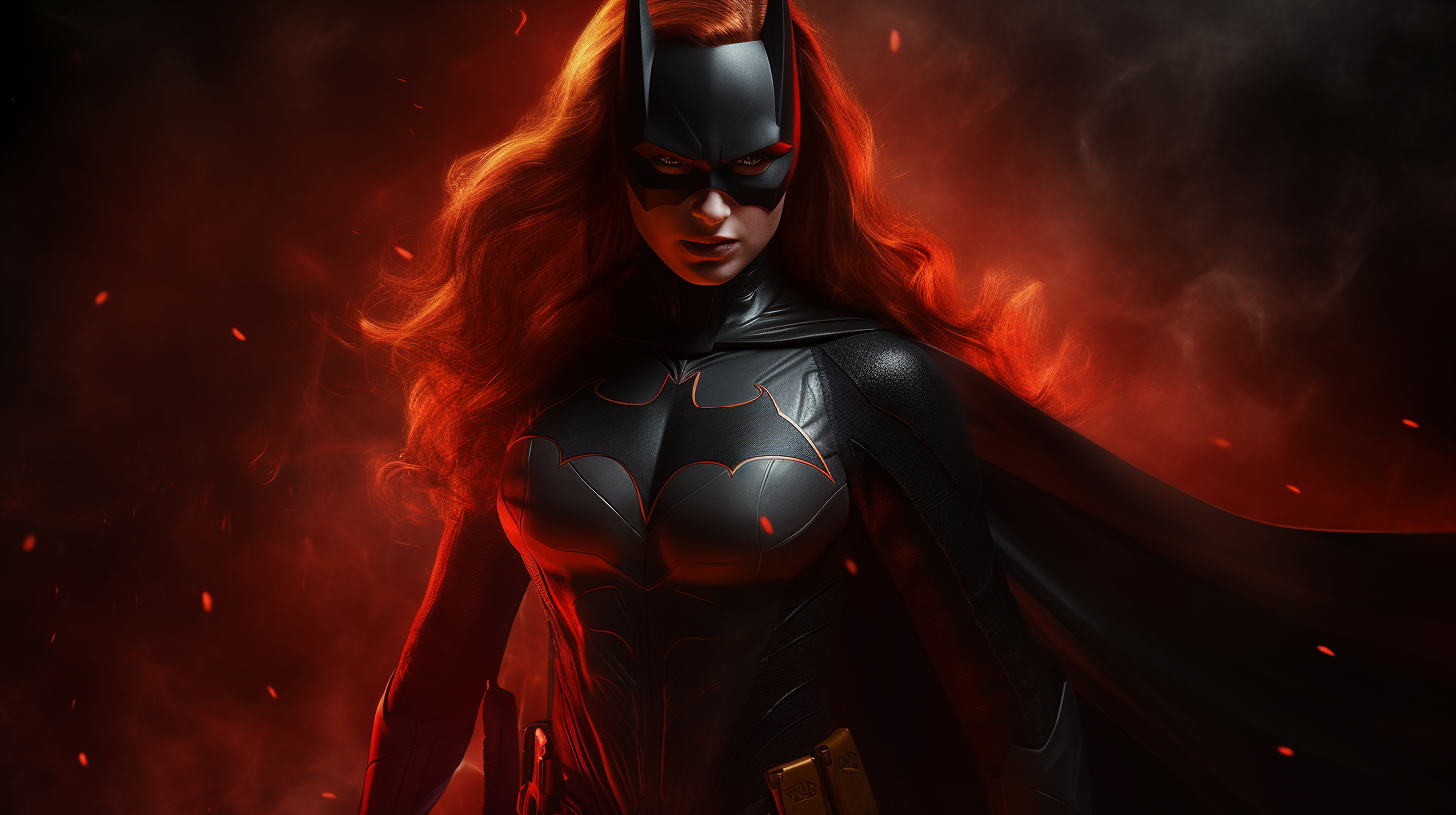 Batwoman in action, fighting crime