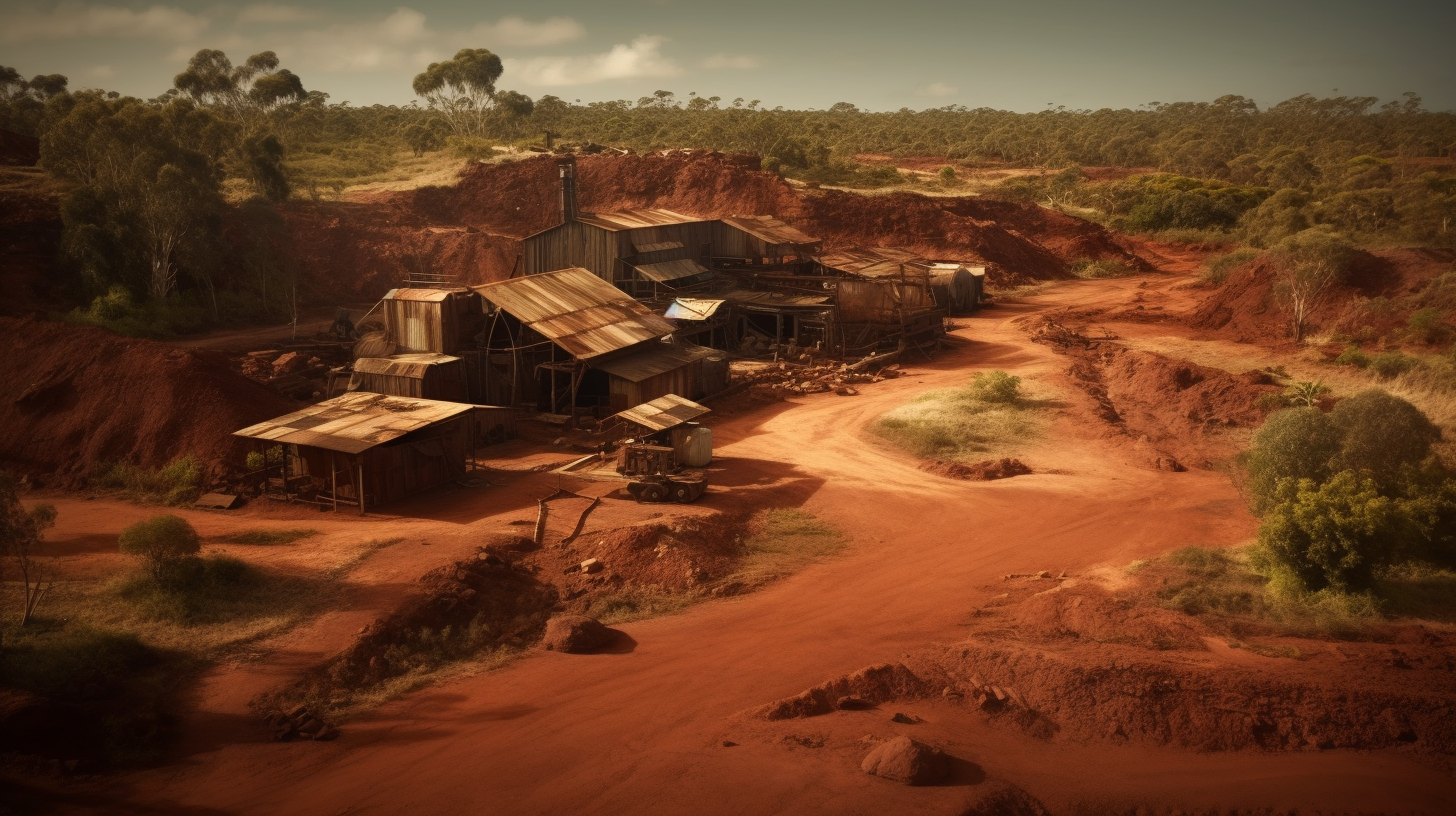 Bauxite mine in Australia