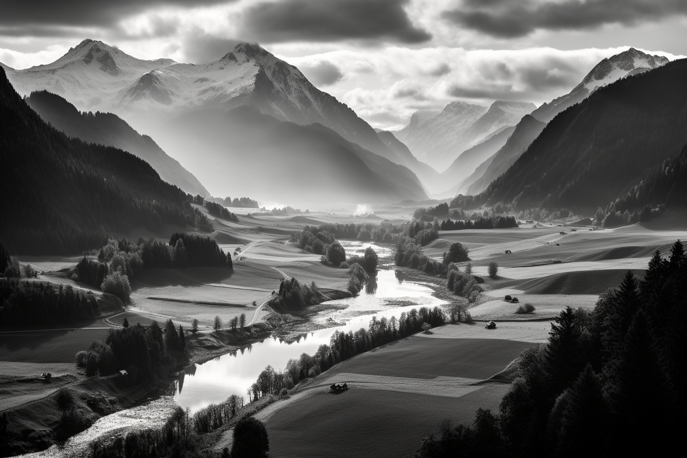 Stunning Bavarian Alp Valley Photography