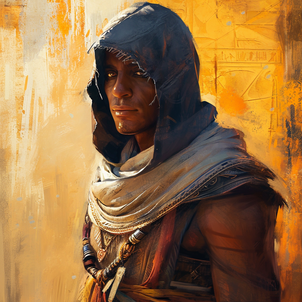 Bayek in Assassin's Creed Origins Key Art