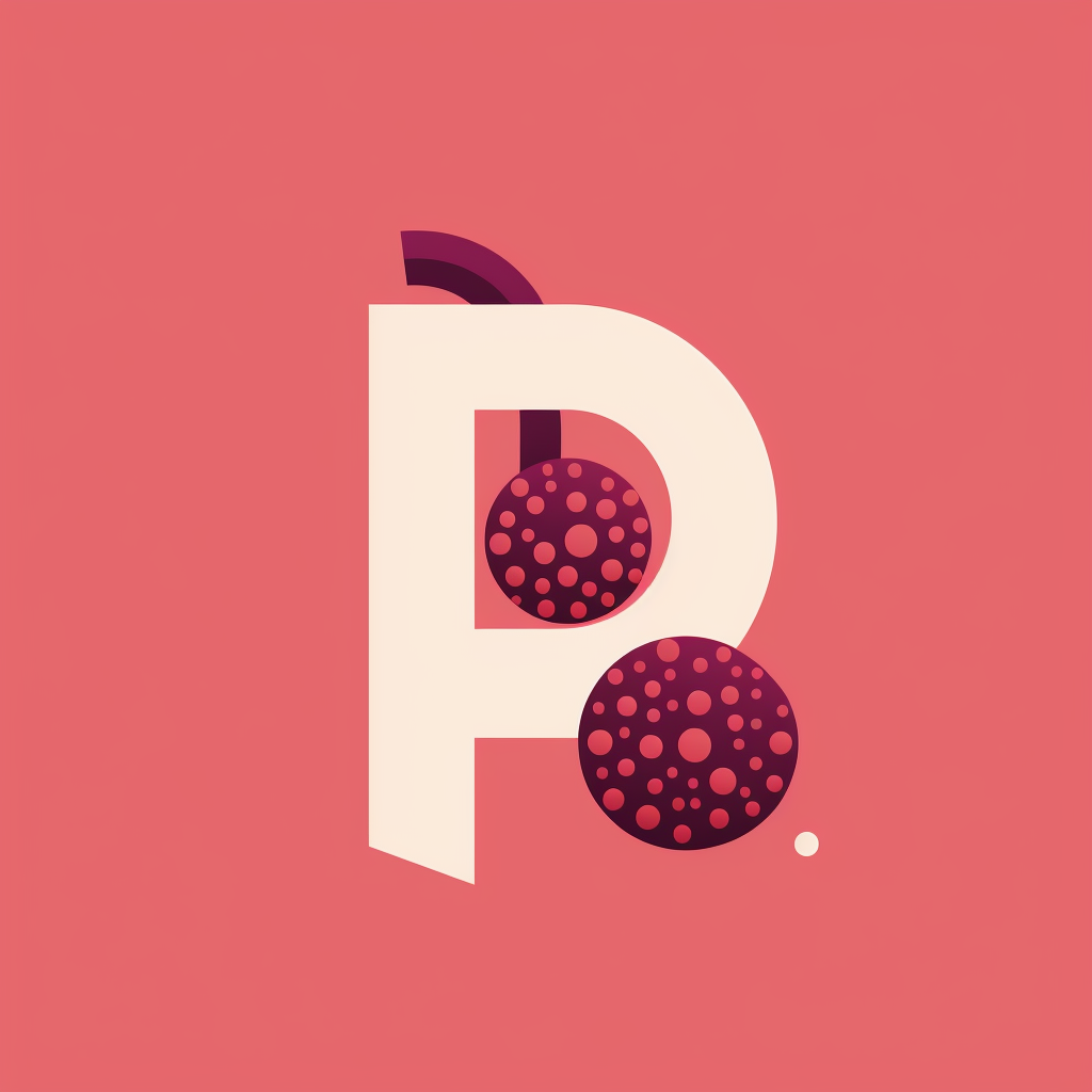 Simplistic logo with blackberries and mushroom