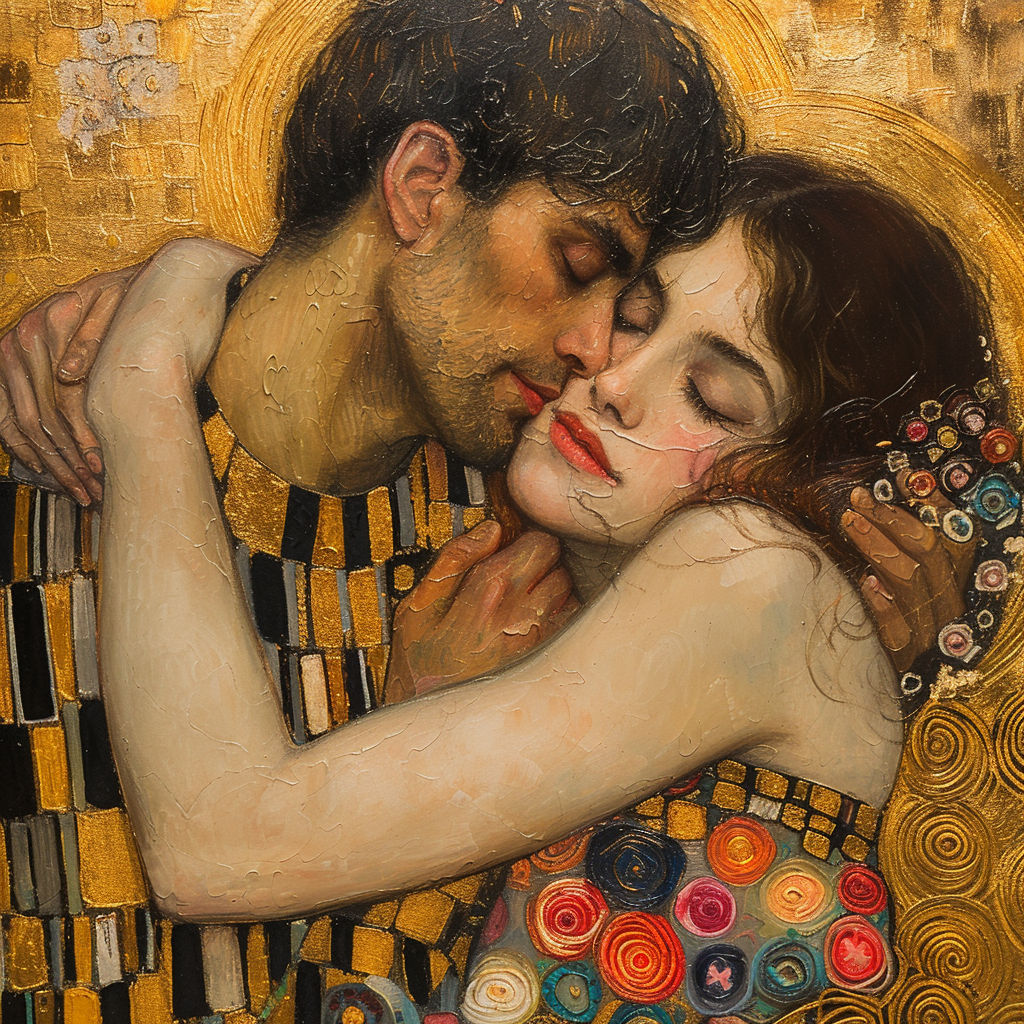 Valentine's Day Gustav Klimt painting