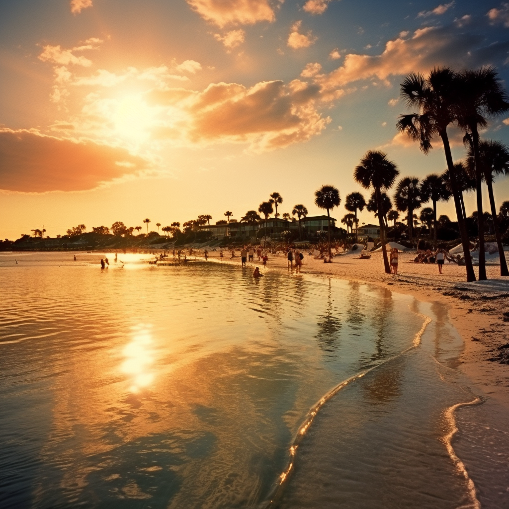 Serene beach in Palm Harbor, Florida ?️