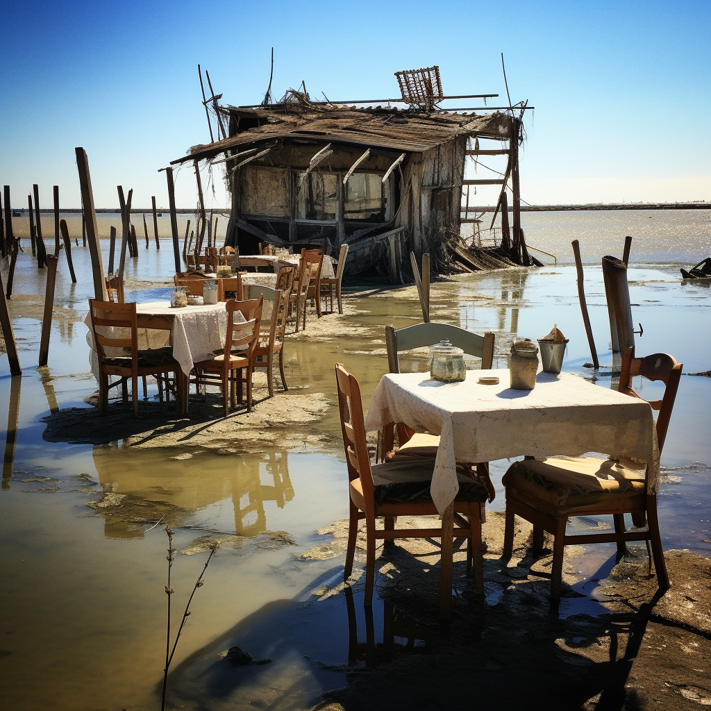 Two-story beach restaurant in San Fernando