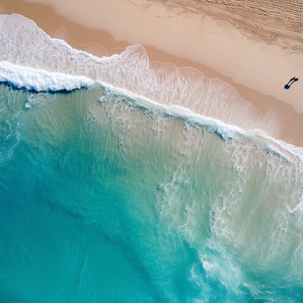 Aerial View of Sunny Beach