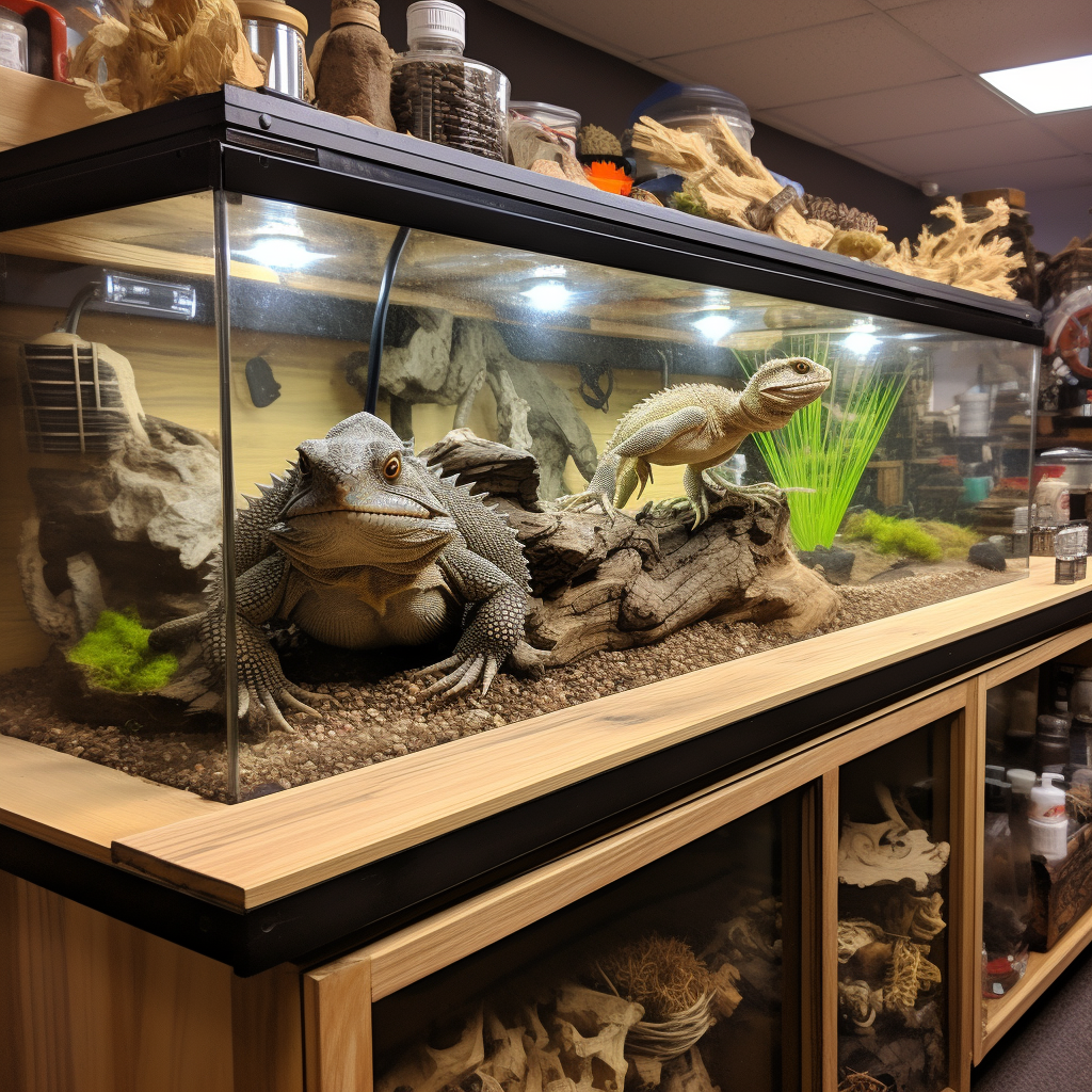 Spacious and Comfortable Bearded Dragon Tank