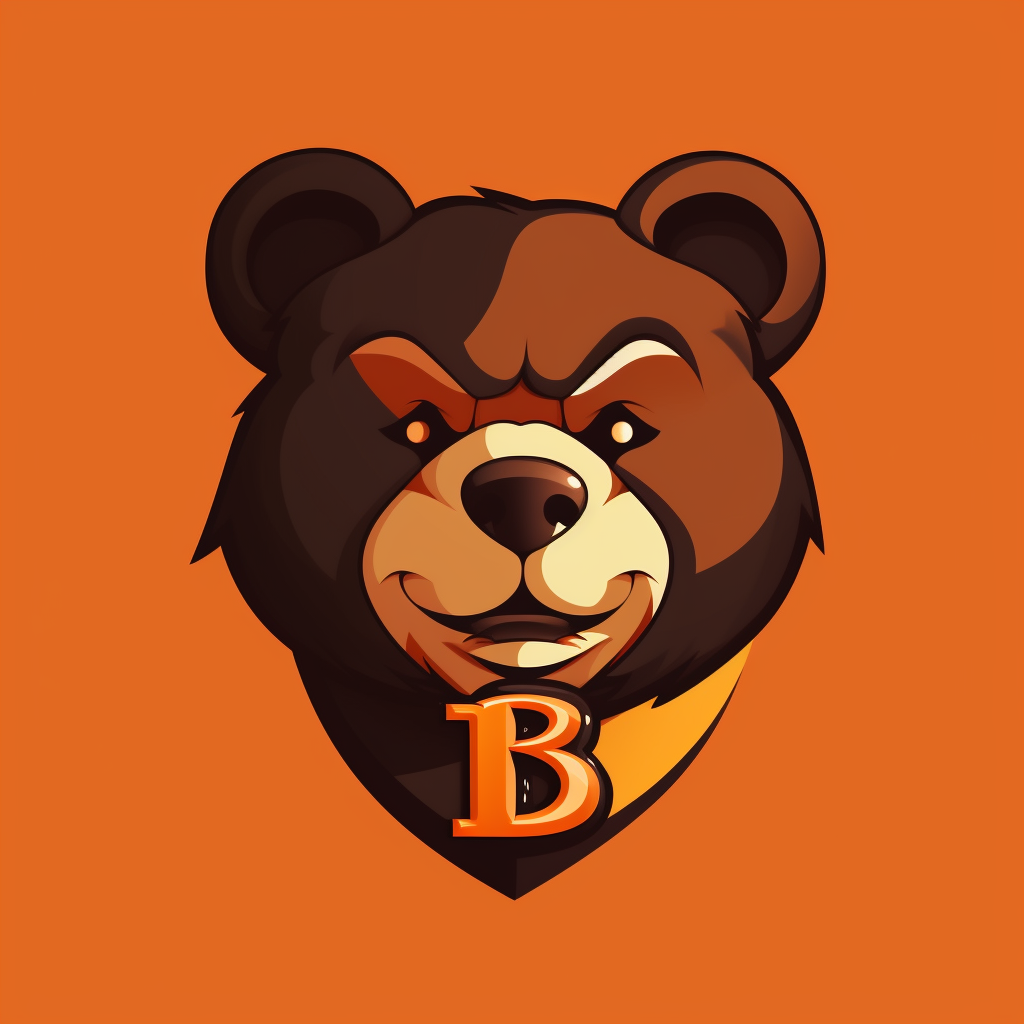 Disney style bears logo image