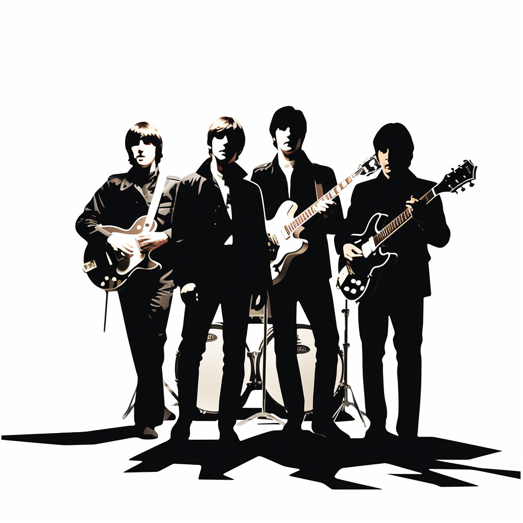 Silhouette of The Beatles Icon