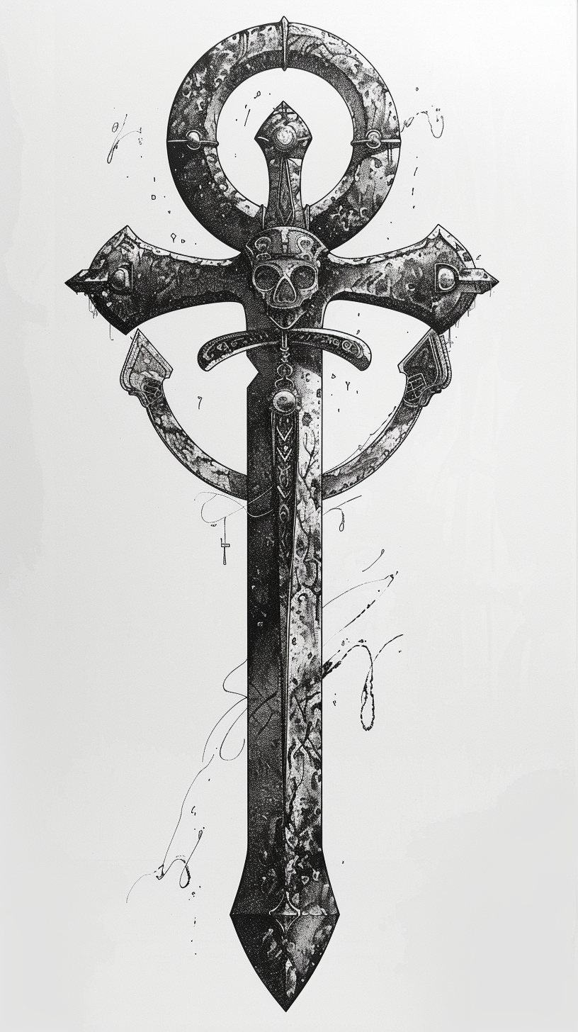 Beautiful Ankh Illustration