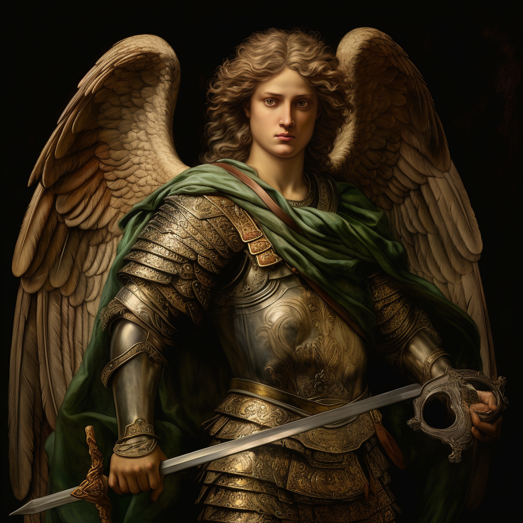 The majestic Archangel Raphael in all his glory